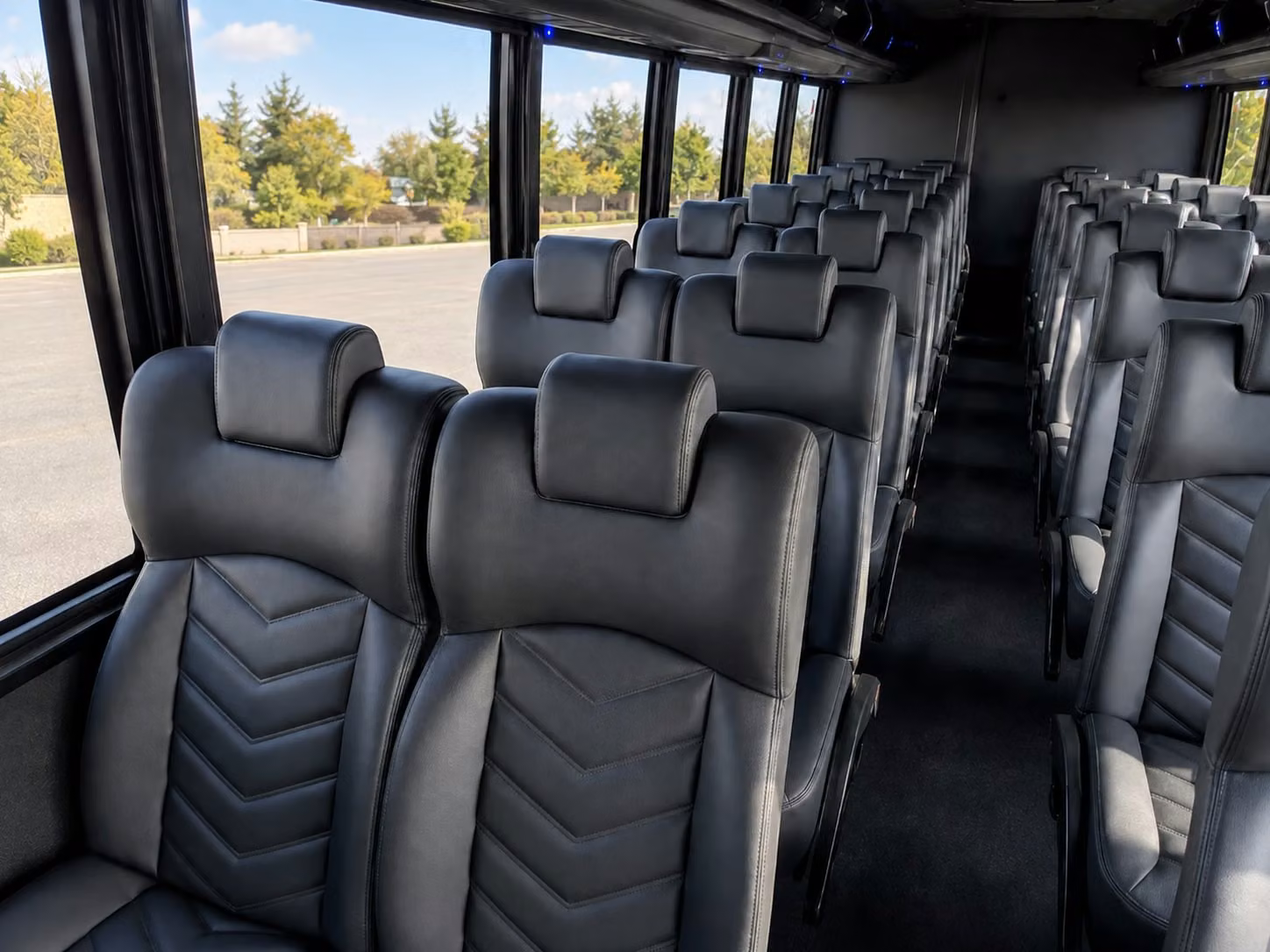 18 passenger minibus interior