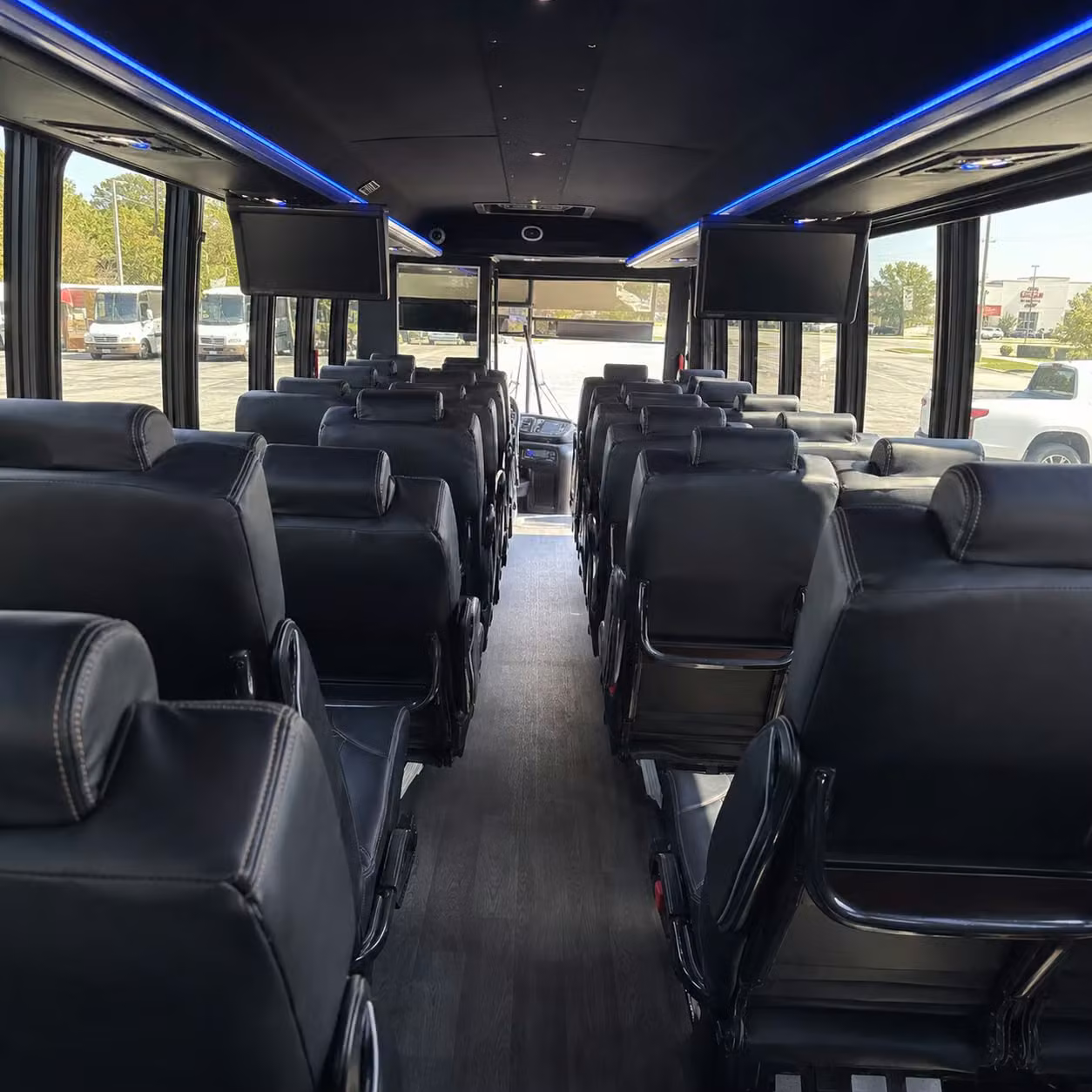 28 passenger minibus inside