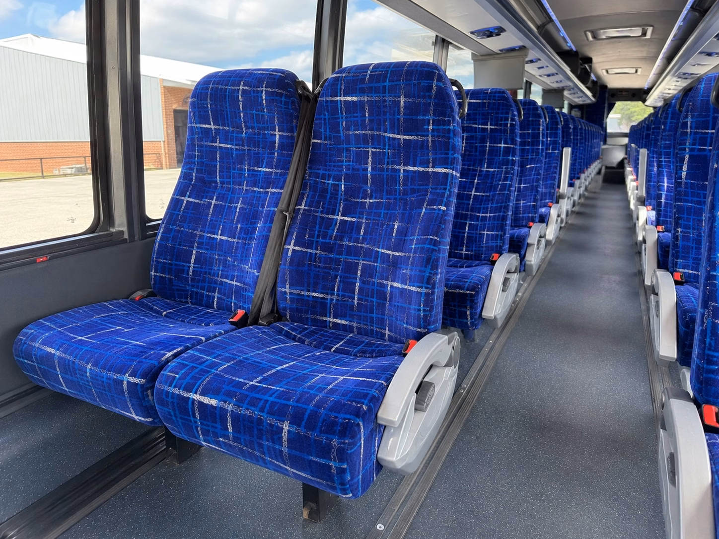 plano charter bus interior