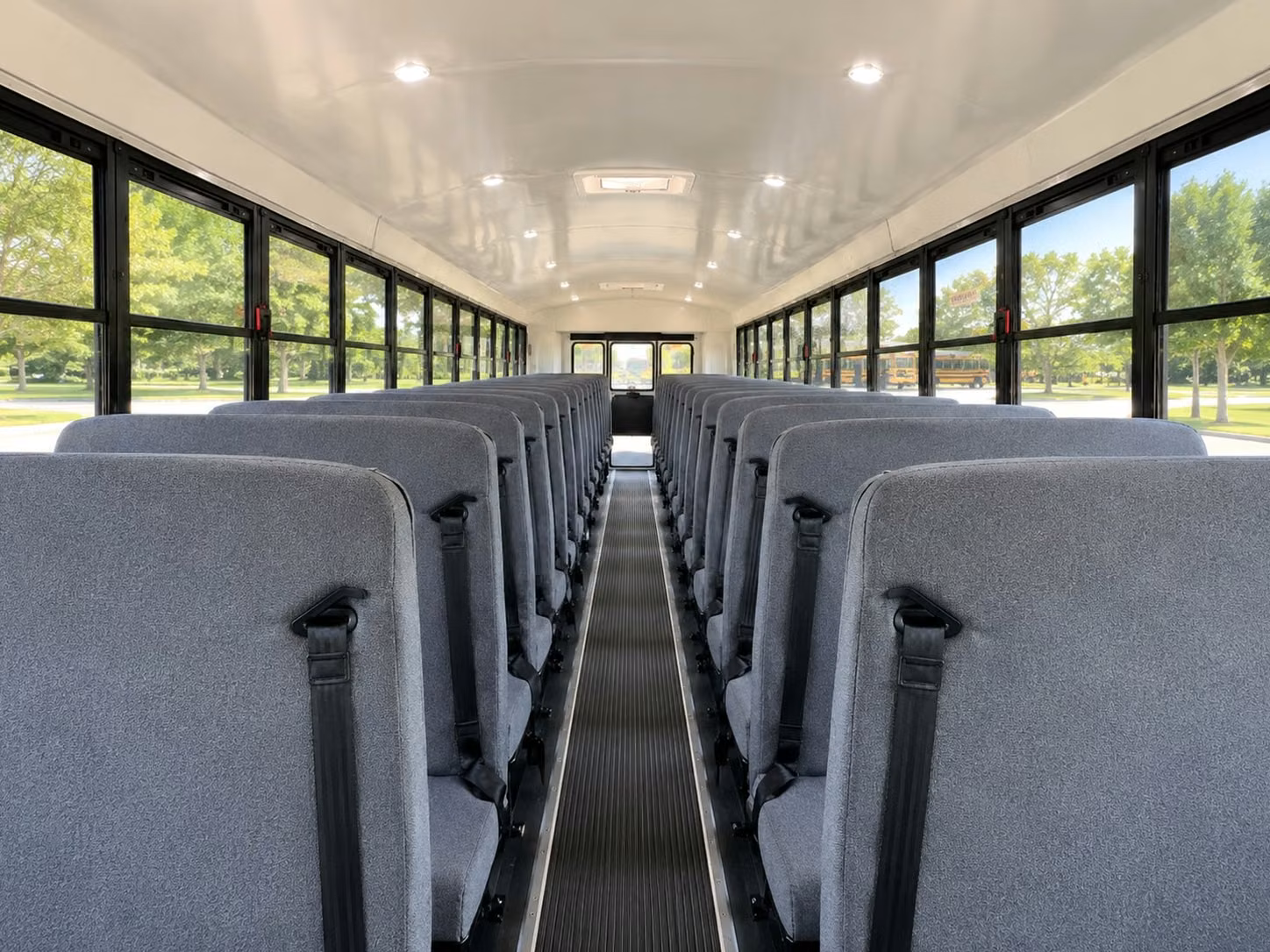 school bus interior